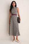 Plum Suede Waist Belt