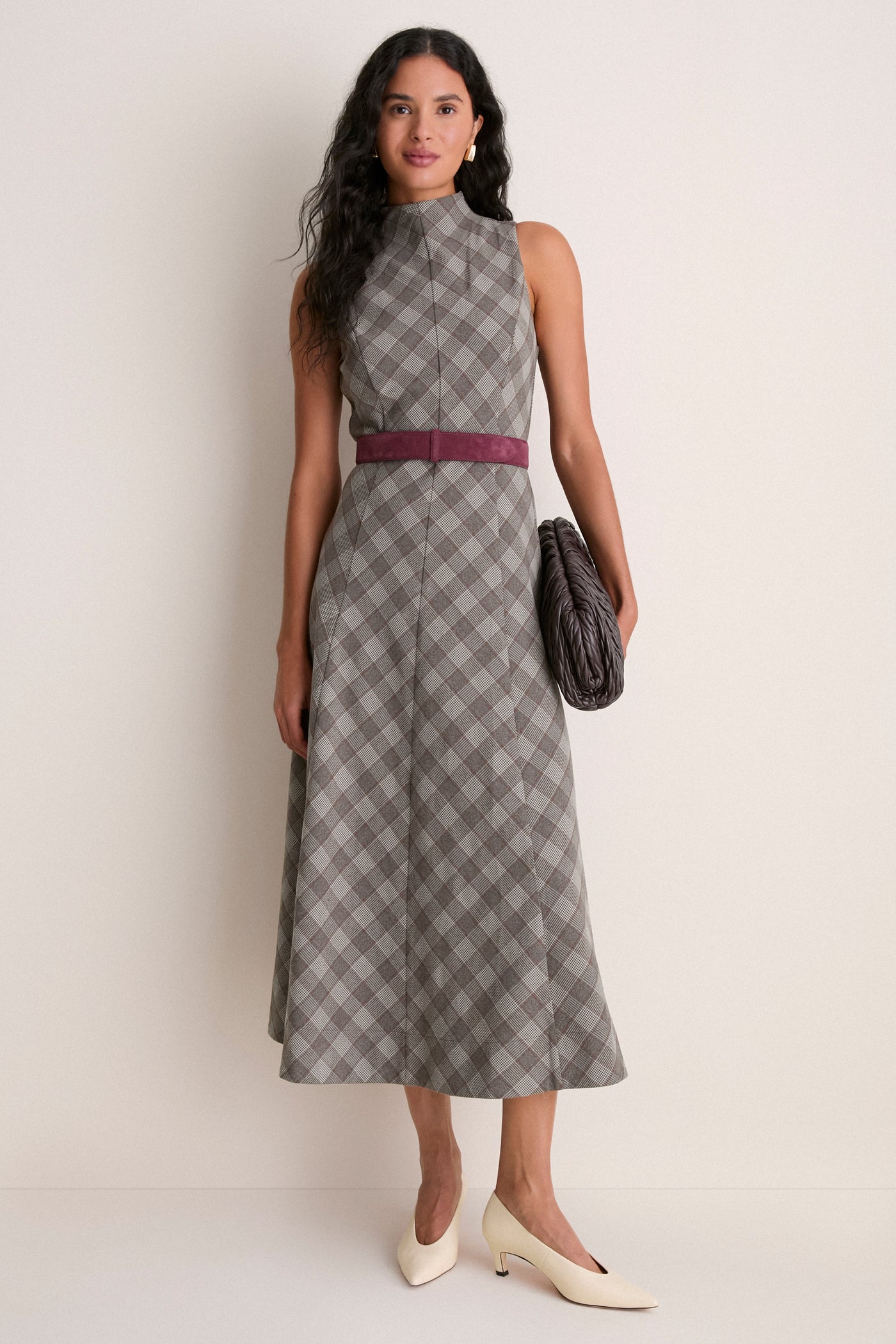 Plum Suede Waist Belt