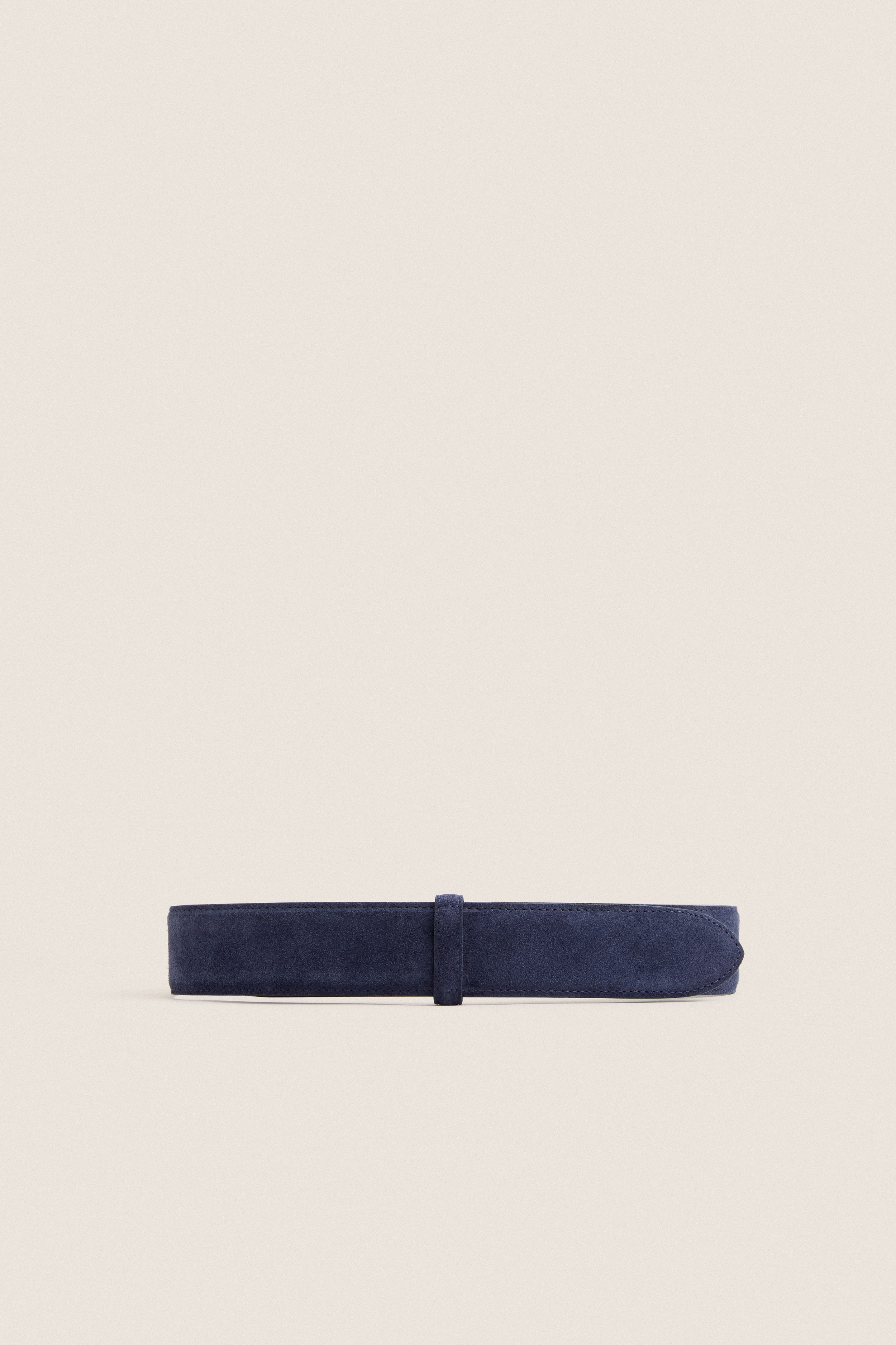 Navy Suede Waist Belt