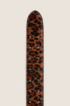 Leopard Haircalf Buckleless Waist Belt