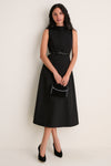 Black Patent Bow Skinny Belt