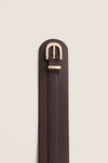Chocolate Leather Waist Belt