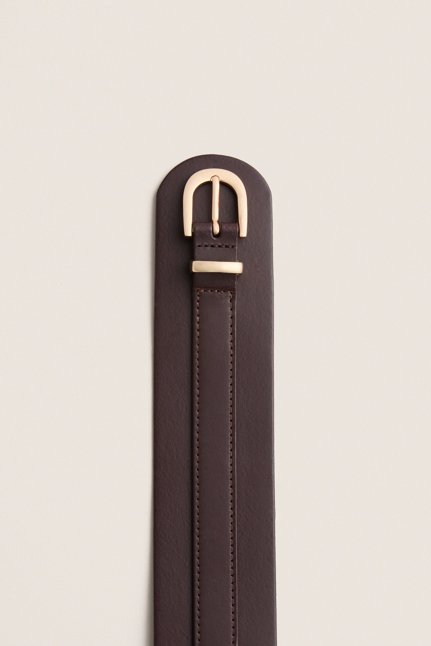 Chocolate Leather Waist Belt