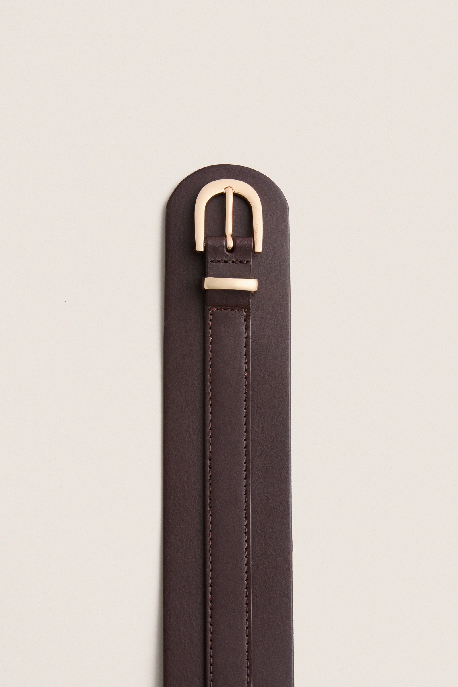 Chocolate Leather Waist Belt