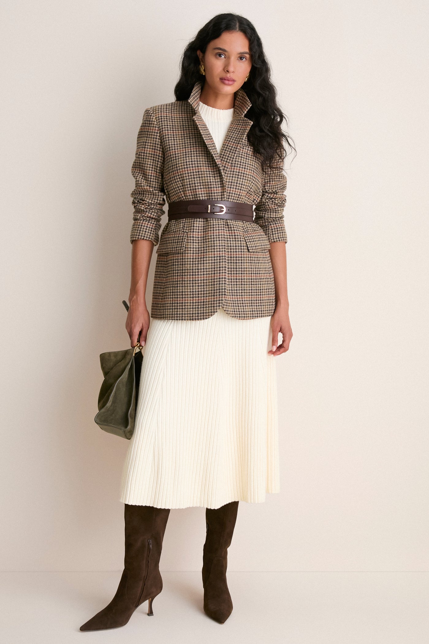 Chocolate Leather Waist Belt