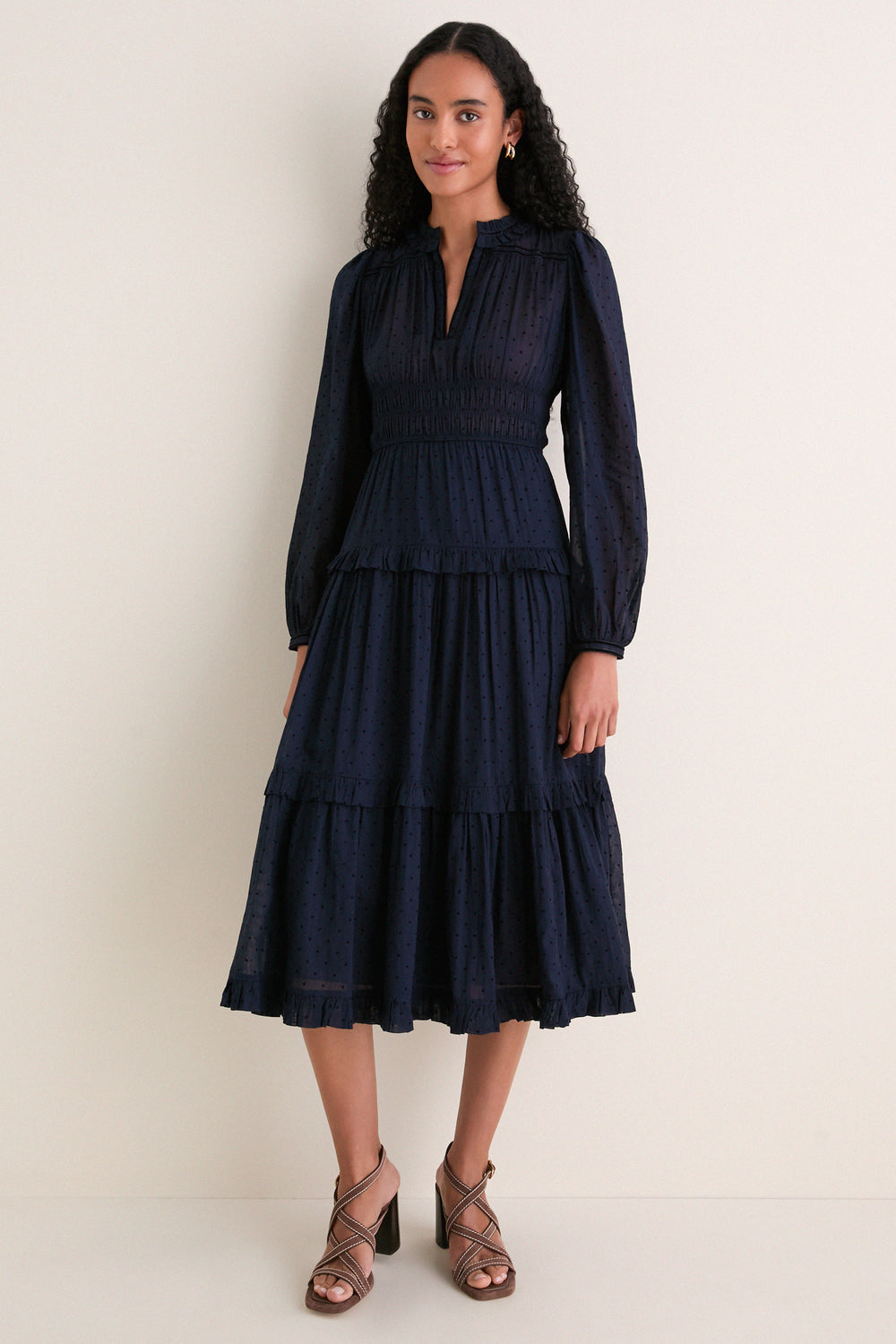 Nightfall Ardelle Long Sleeve Cotton Dress