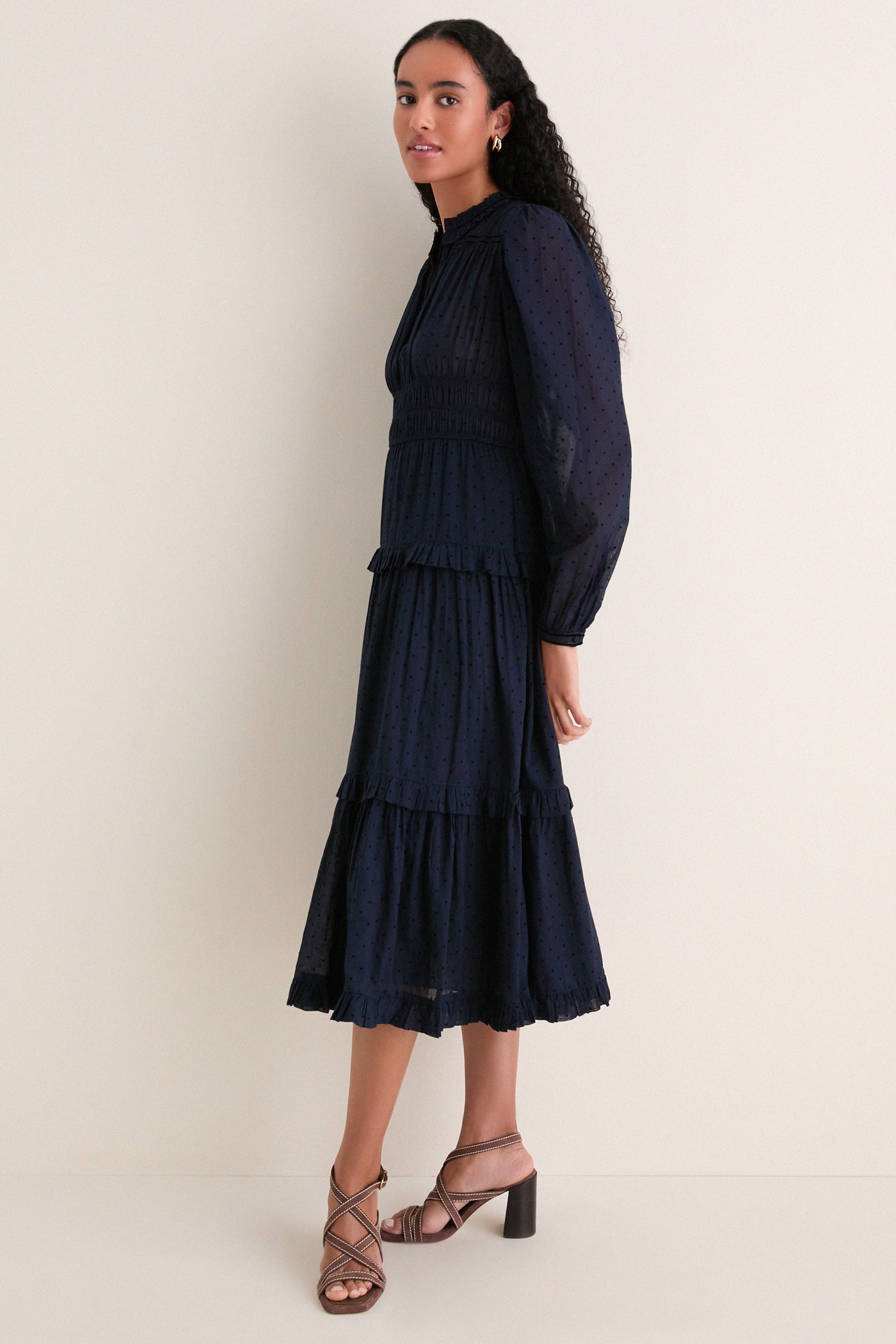 Nightfall Ardelle Long Sleeve Cotton Dress
