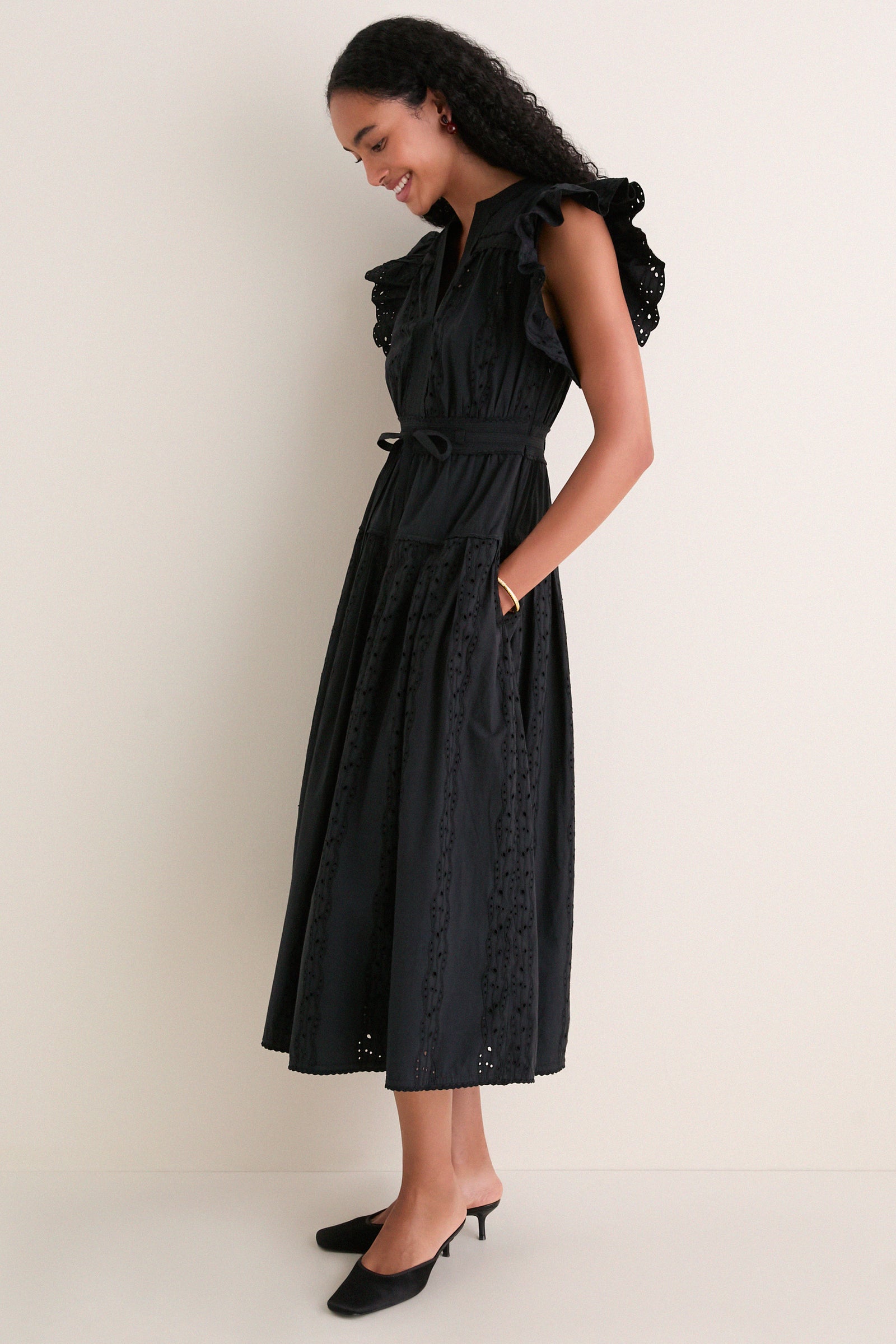 Noir Dani Short Sleeve Cotton Dress