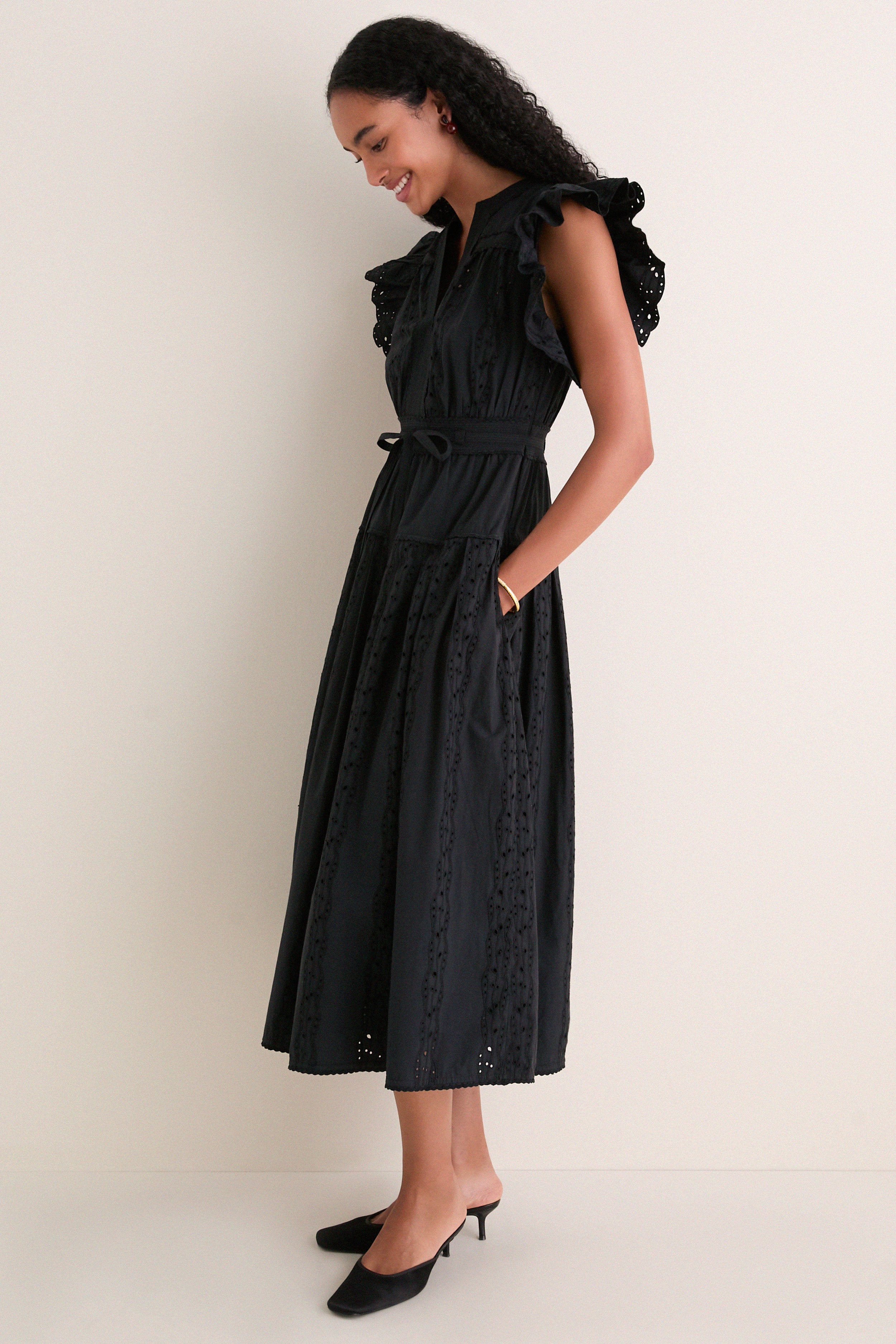 Noir Dani Short Sleeve Cotton Dress