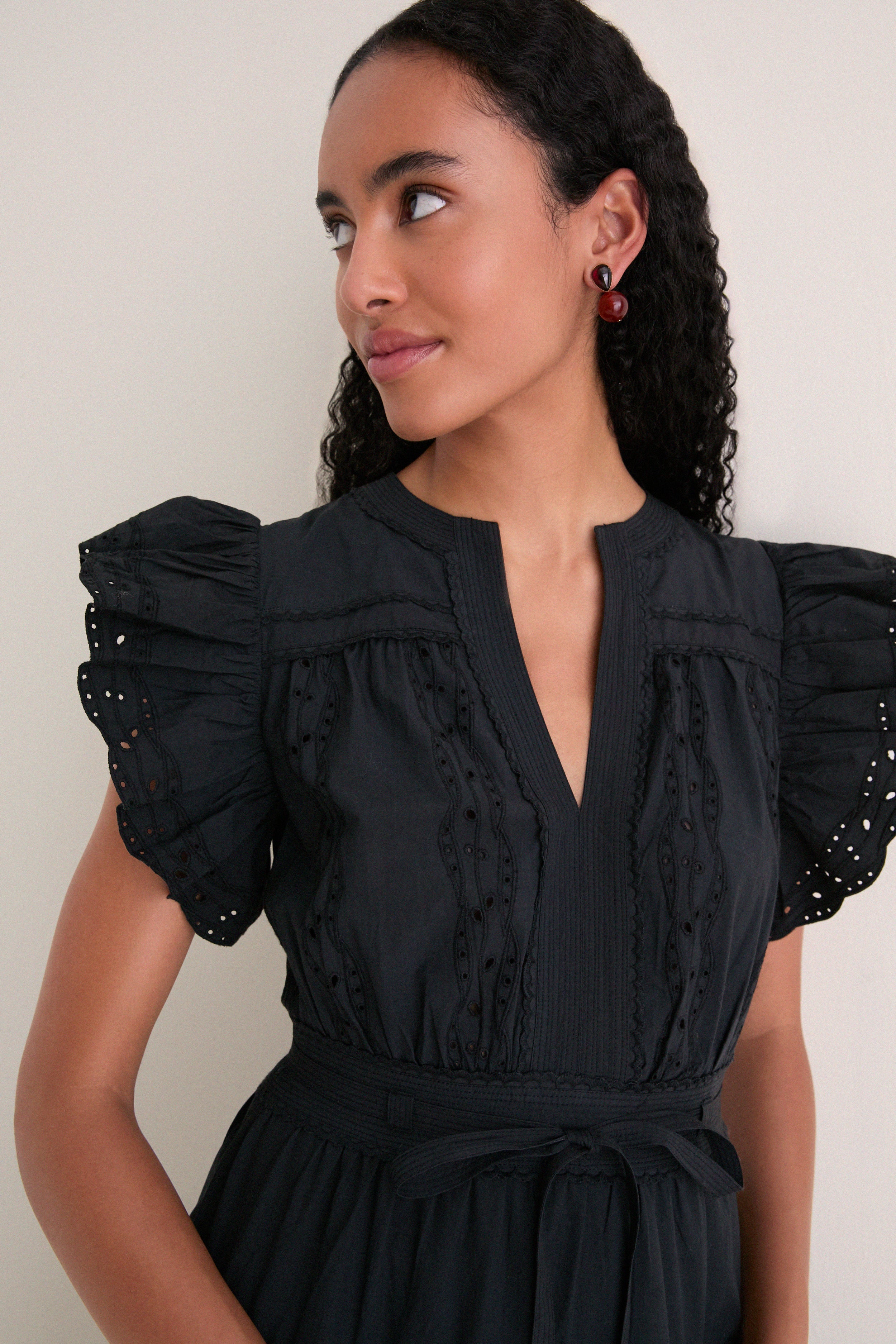 Noir Dani Short Sleeve Cotton Dress