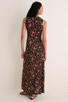 Noir Floral Orla Sleeveless Jersey Dress