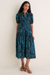 Midnight Othella Short Sleeve Cotton Dress