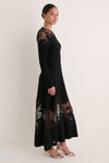 Noir Clemence Long Sleeve Lace Dress