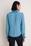 Heron Catroux Long Sleeve Silk Blouse