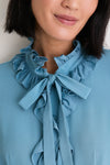 Heron Catroux Long Sleeve Silk Blouse