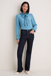 Heron Catroux Long Sleeve Silk Blouse
