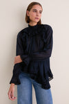 Nightfall Marcella Long Sleeve Cotton Blouse