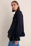 Nightfall Marcella Long Sleeve Cotton Blouse