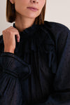 Nightfall Marcella Long Sleeve Cotton Blouse