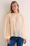 Pearl Elspen Long Sleeve Silk Blouse