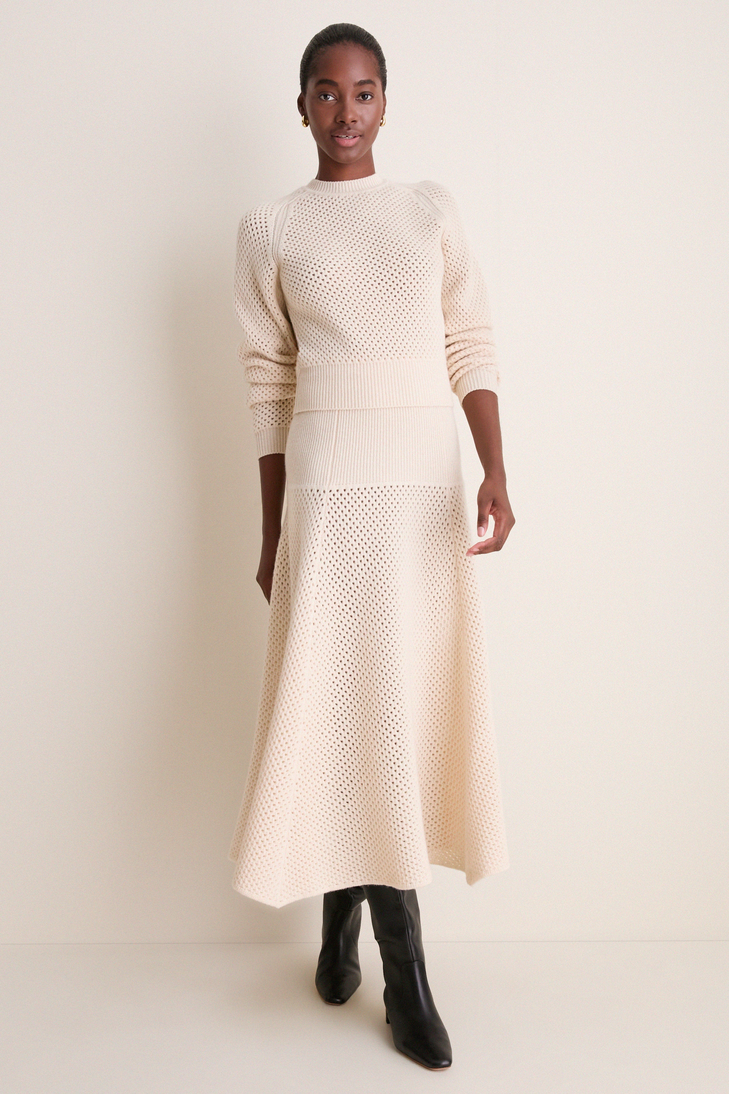 Cloud Lucia Wool Knit Skirt