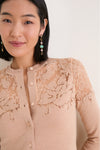 Almond Talia Lace Cardigan