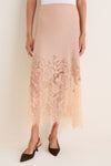 Almond Josina Lace Midi Skirt