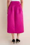 Orchid Delara Satin Midi Skirt