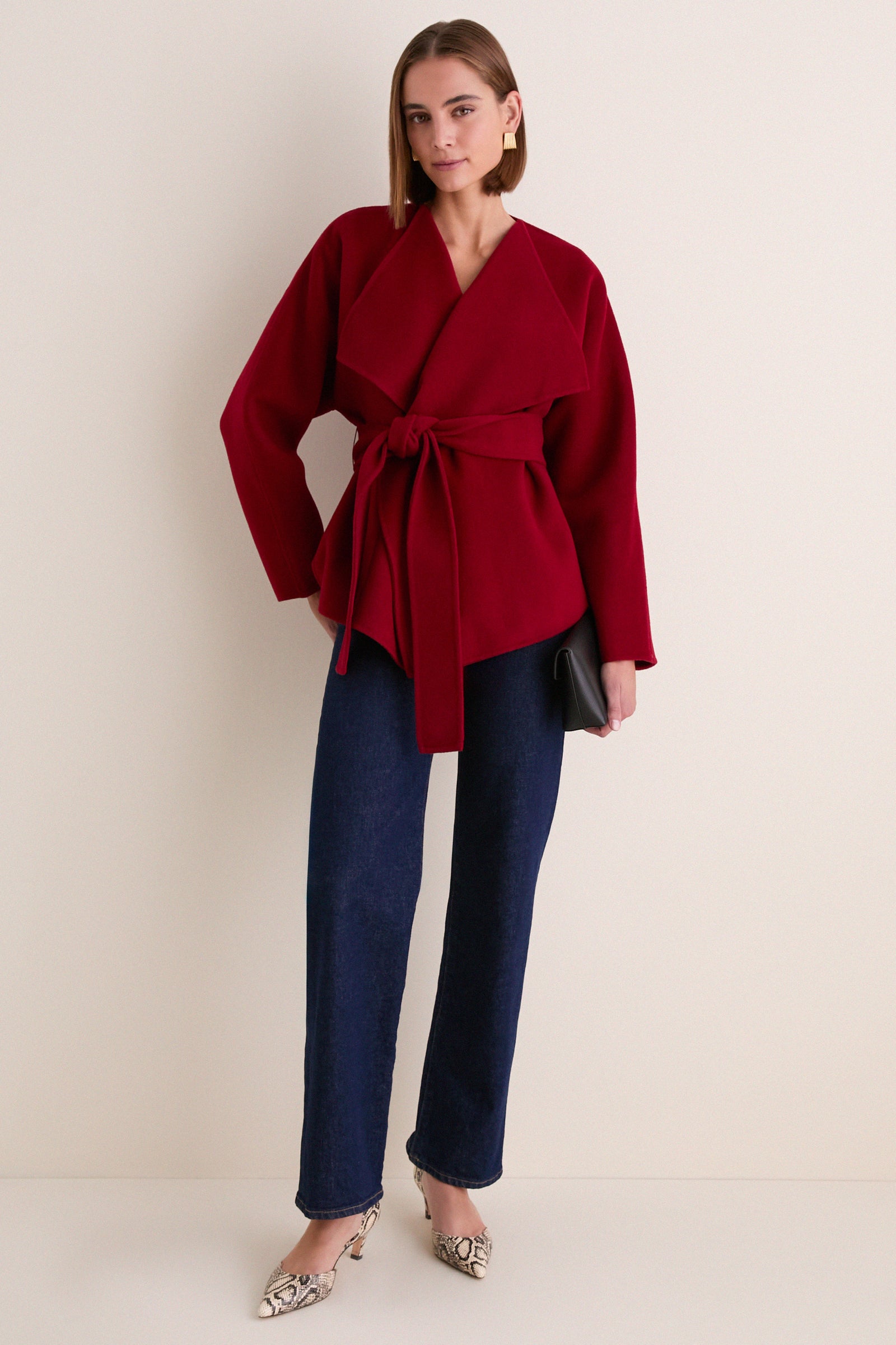 Cerise Sasha Wool Coat