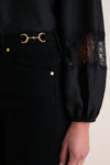 Noir Stretch Valory Flare Jean