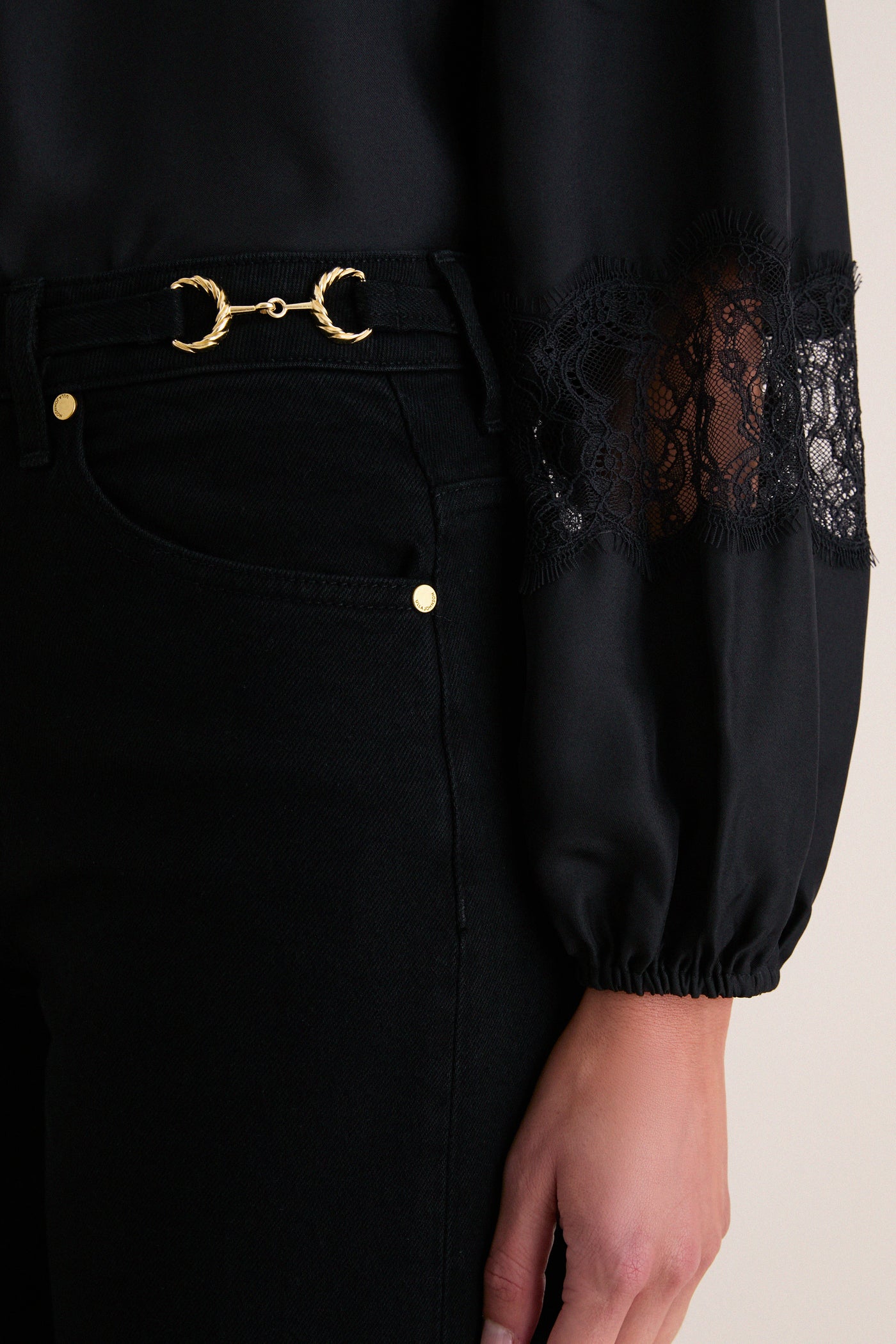Noir Stretch Valory Flare Jean
