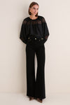 Noir Stretch Valory Flare Jean
