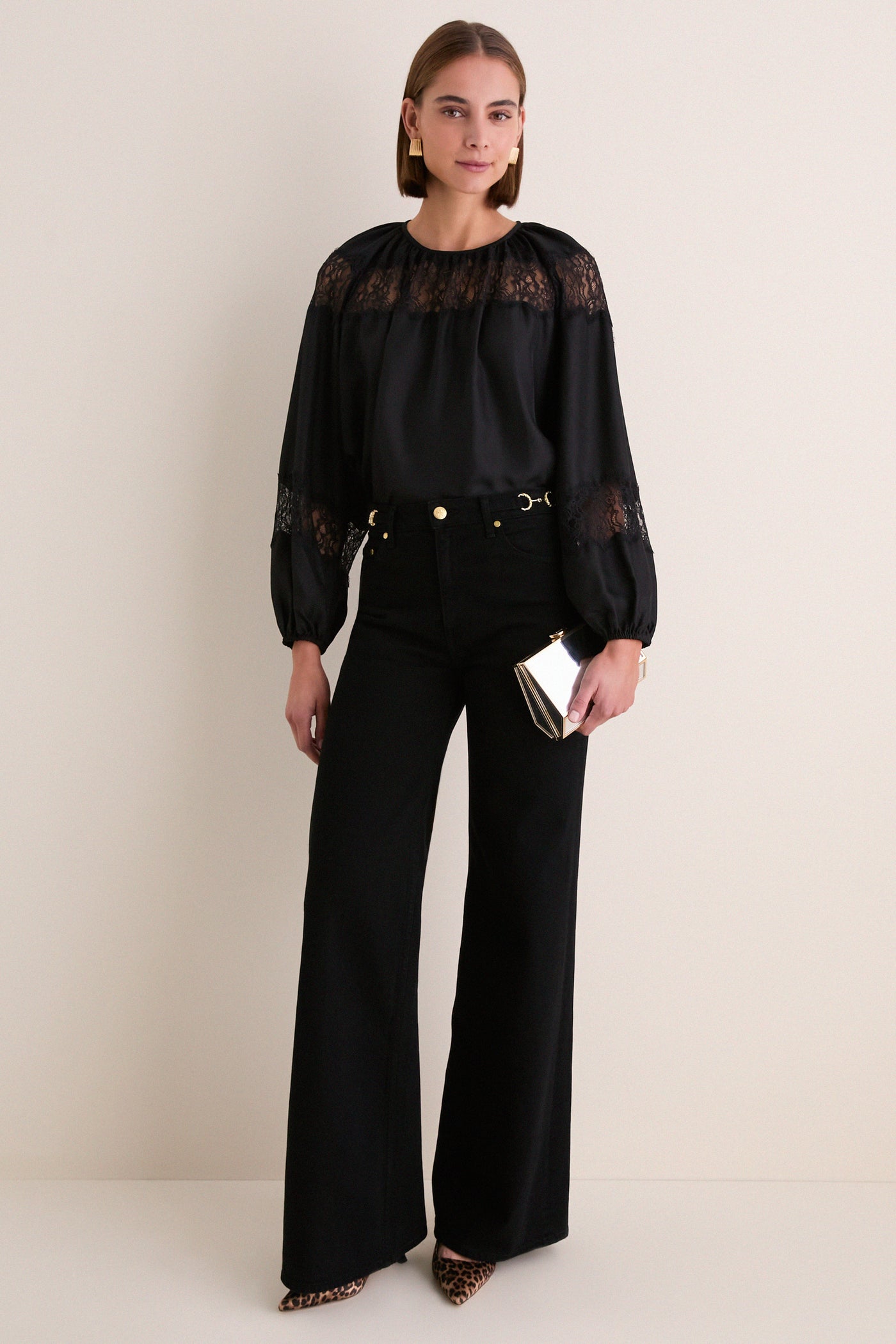 Noir Stretch Valory Flare Jean
