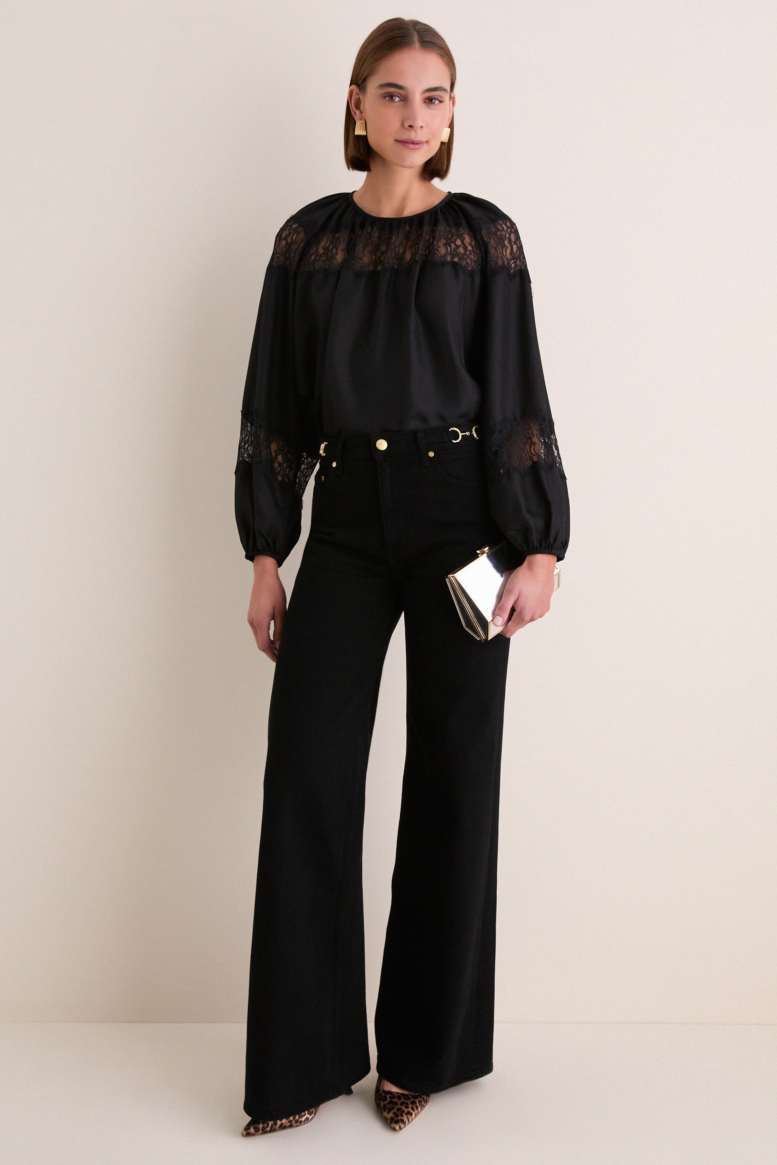 Noir Stretch Valory Flare Jean