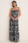 Exclusive Embroidered Guayacan Lima Maxi Dress