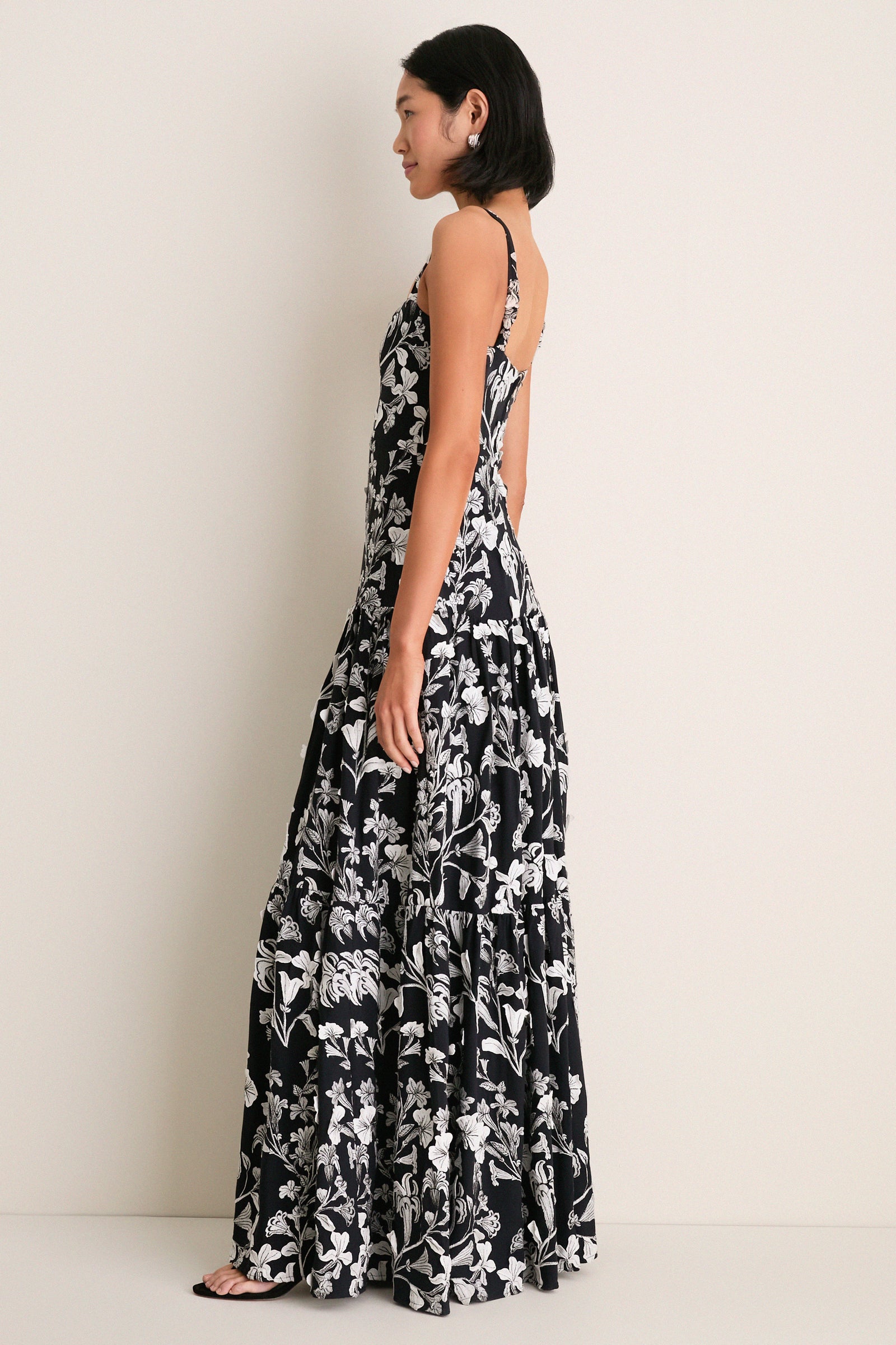 Exclusive Embroidered Guayacan Lima Maxi Dress
