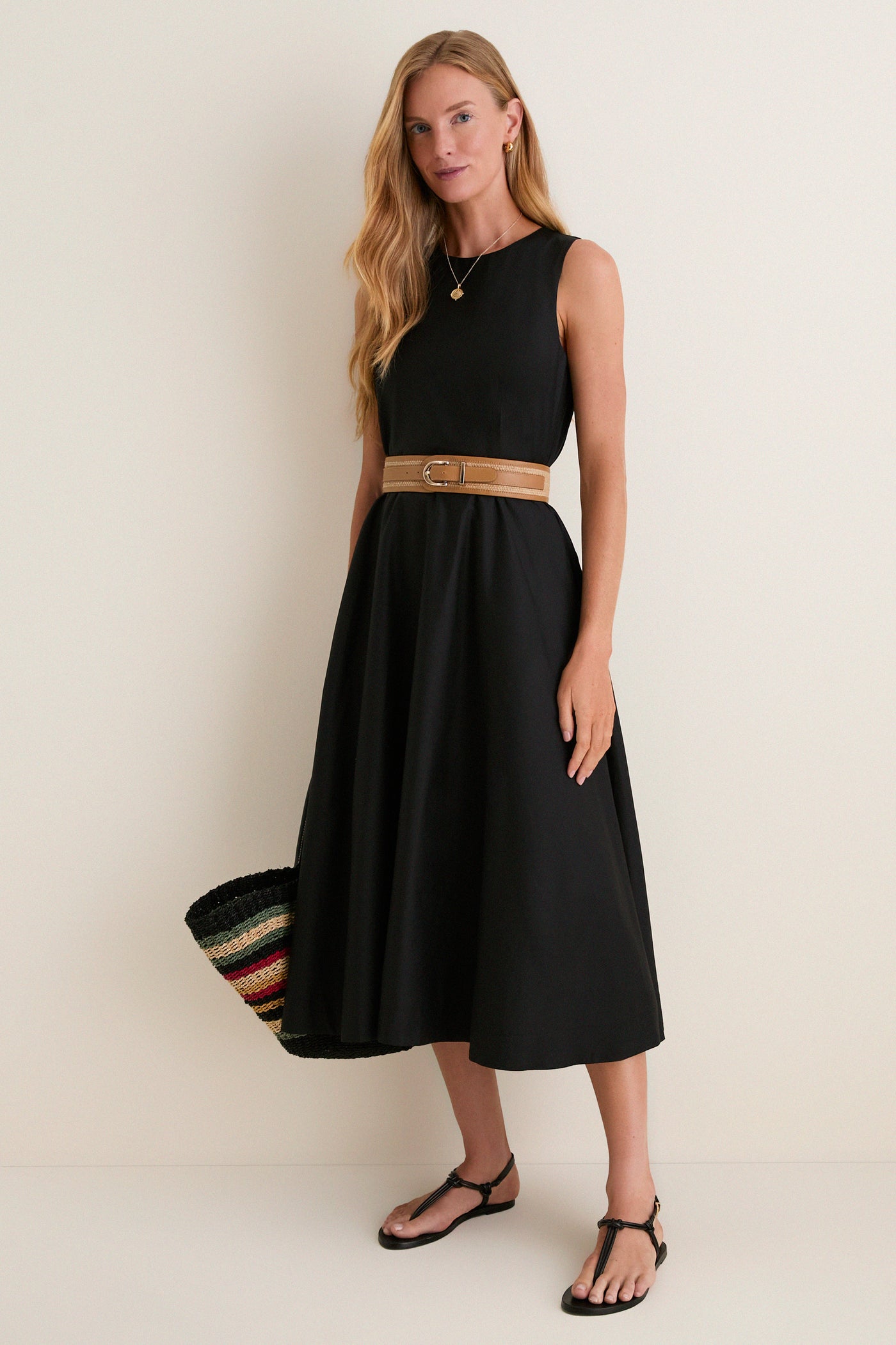 black midi dress Lady Tie - Kennedy - Black Youll love how effortlessly classic and flattering this silhouette feels STRAPPY MIDI DRESS - Black