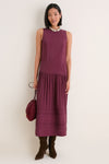Burgundy Suede Charm Pouch