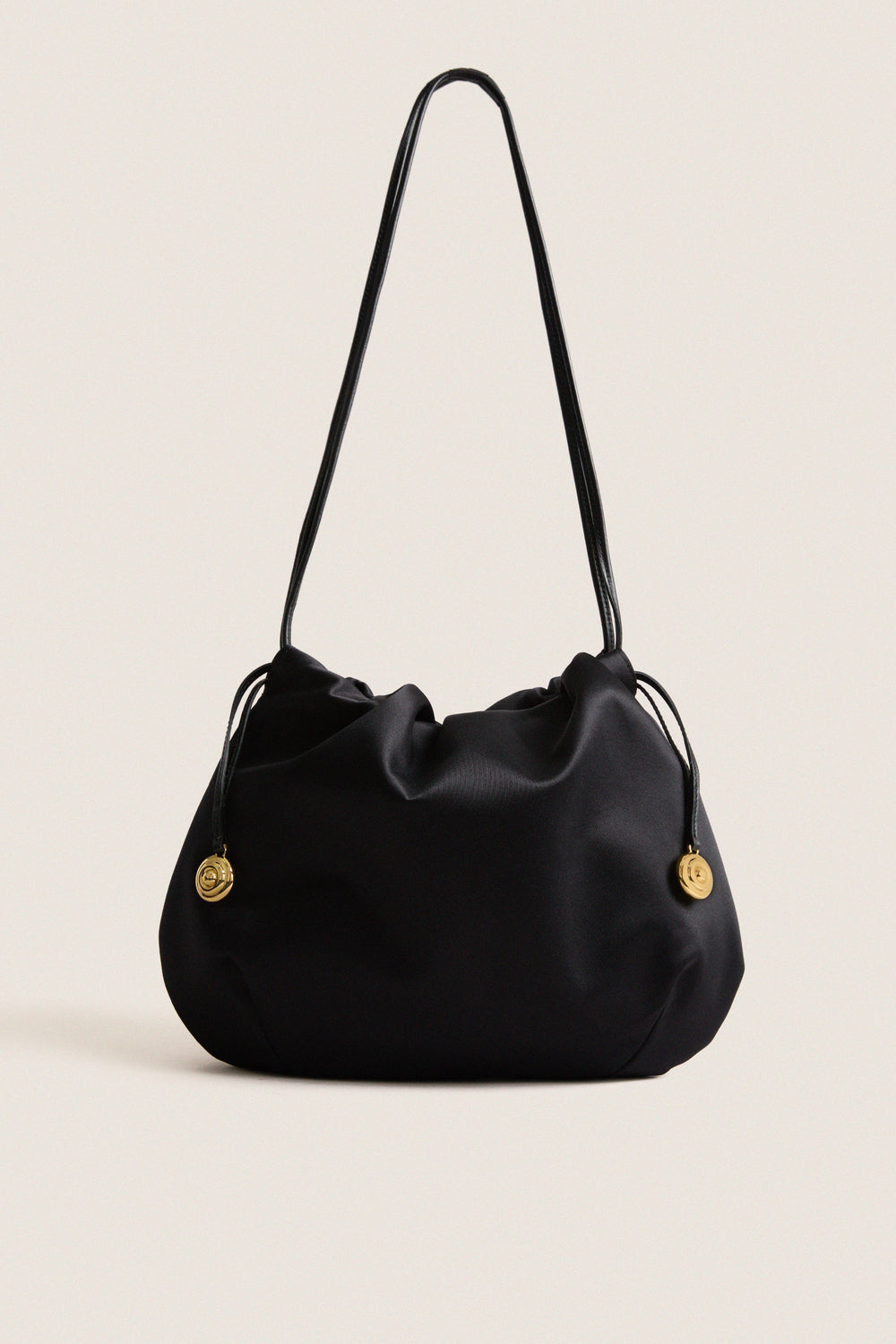 Black Satin Charm Pouch