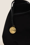 Black Satin Charm Pouch