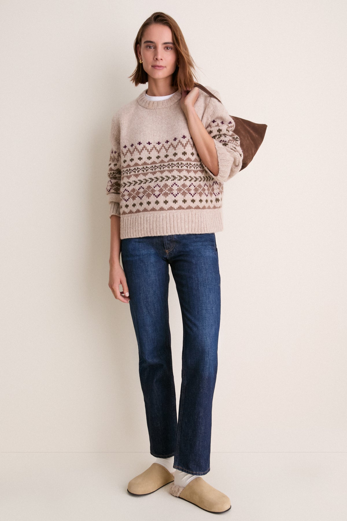 Sand Shearling Ashby Clog