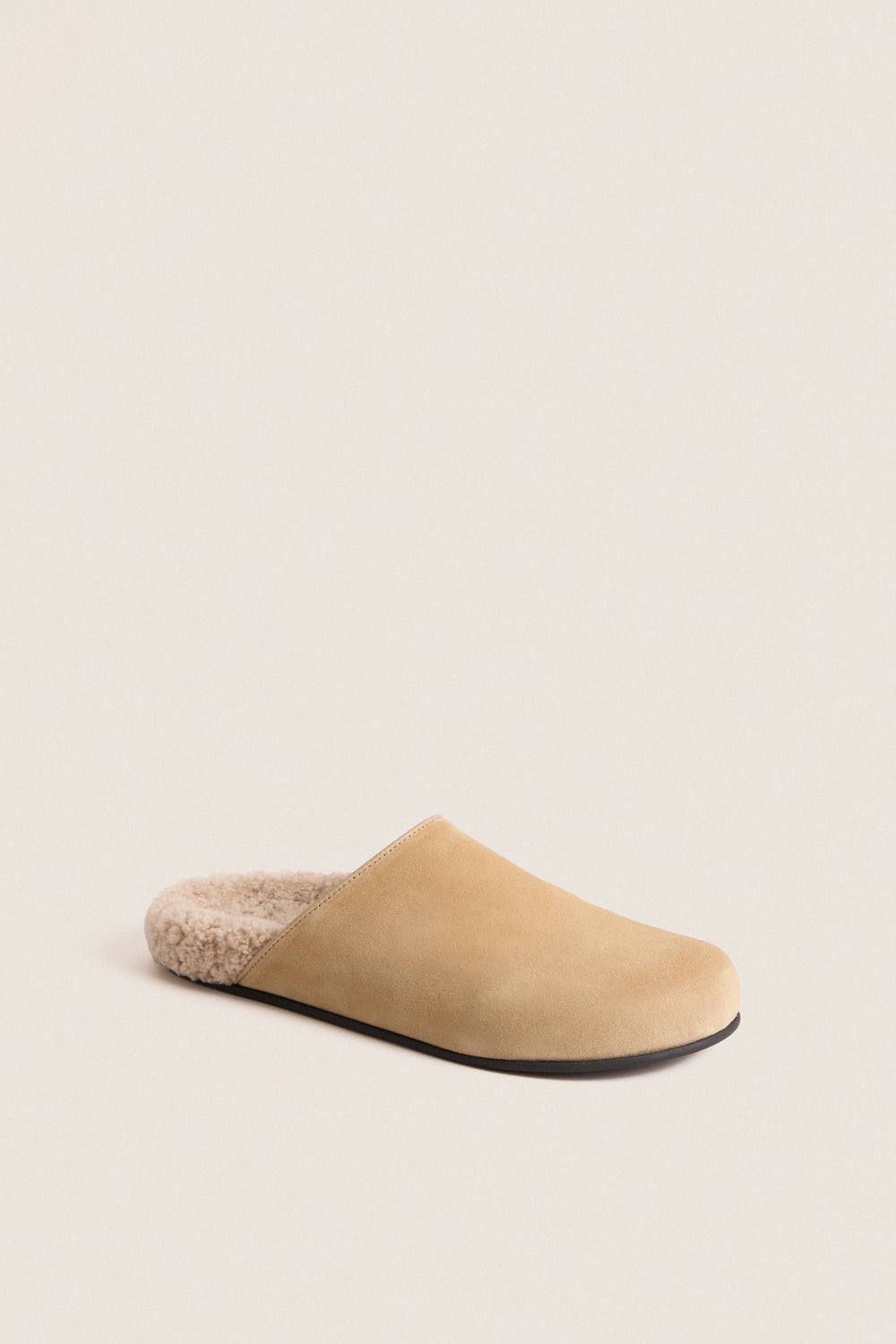 Sand Shearling Ashby Clog