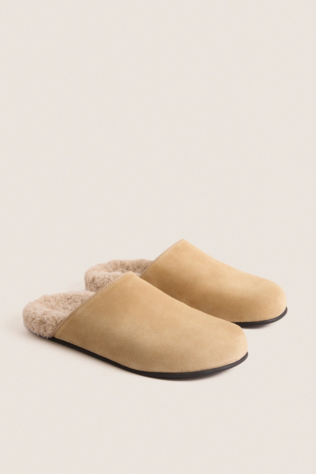 Sand Shearling Ashby Clog