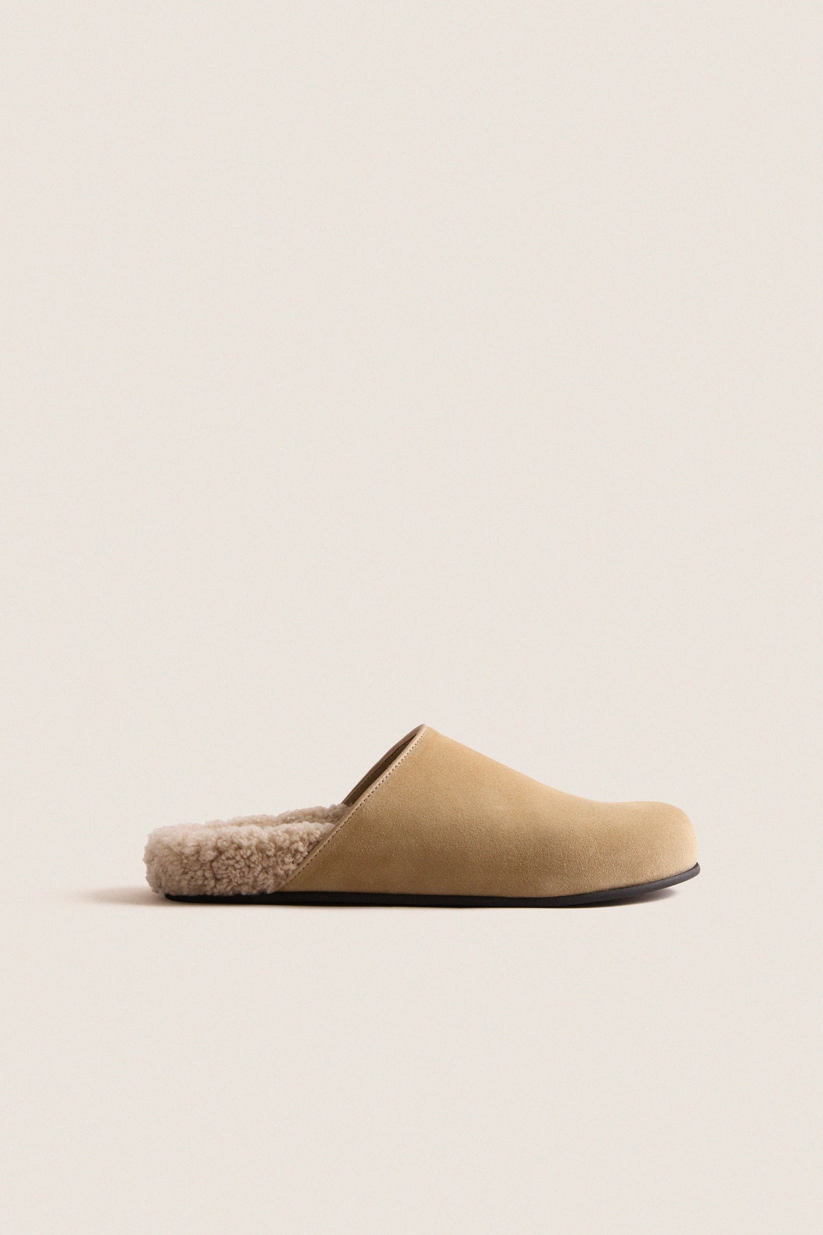 Sand Shearling Ashby Clog
