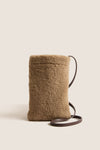 Camel Yves Shearling Pouch