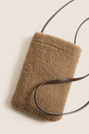 Camel Yves Shearling Pouch