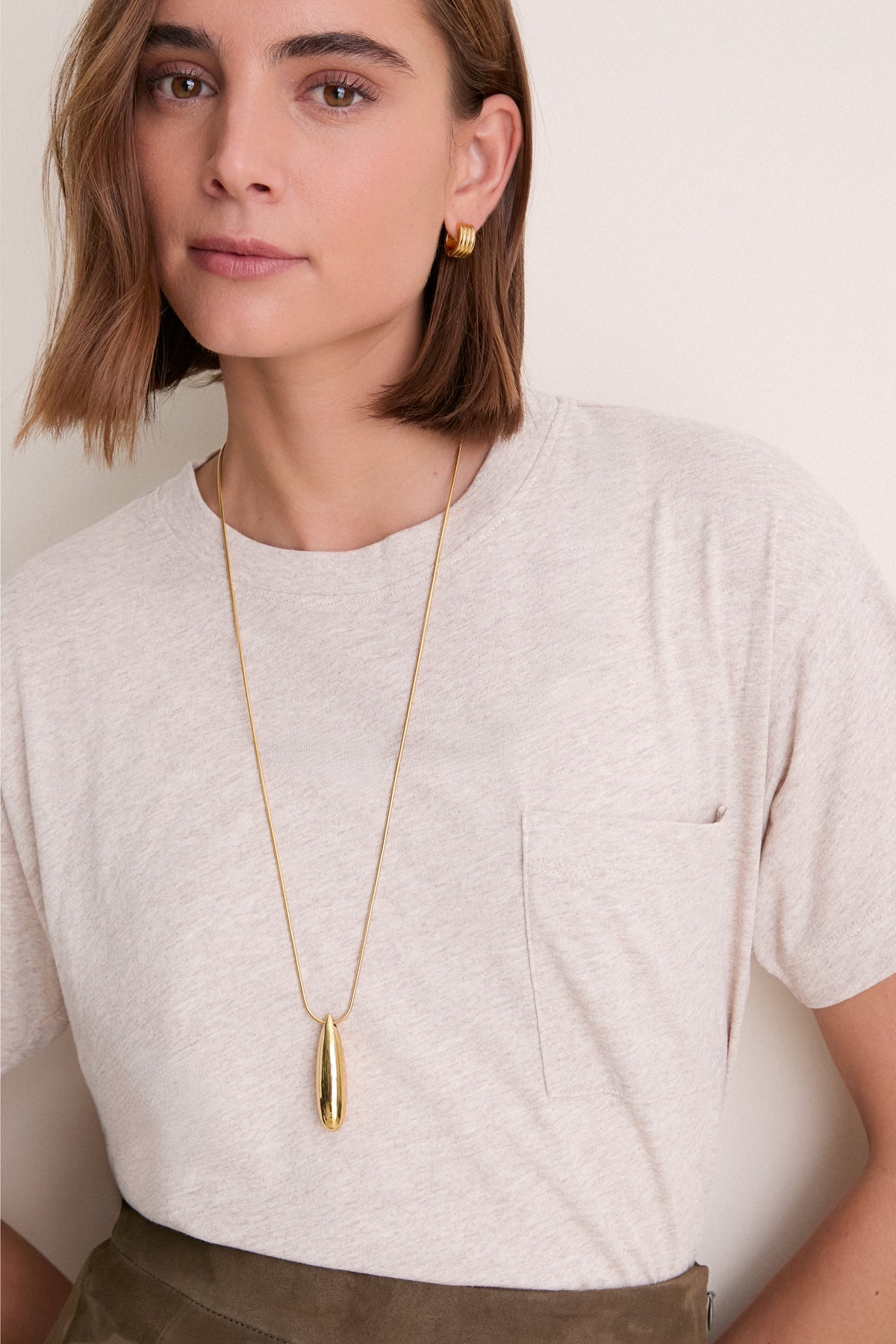 Oatmeal Vintage Pocket Tee