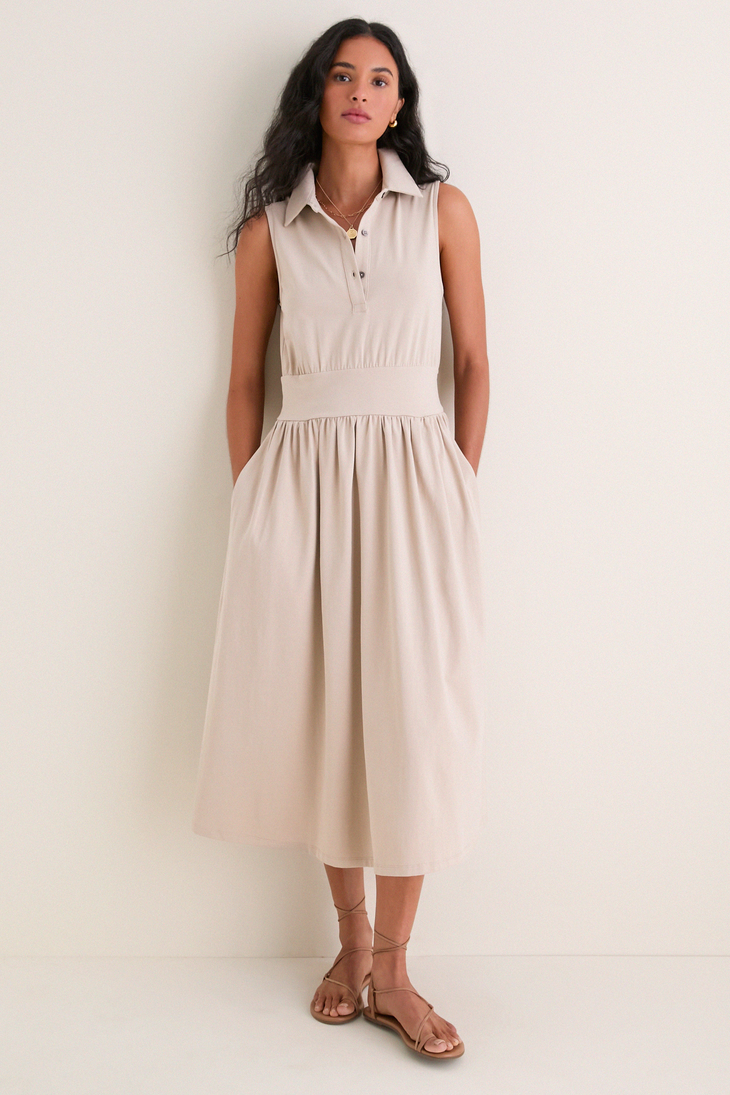 Sand Mikaela Midi Dress | Tuckernuck