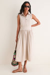 Sand Mikaela Midi Dress