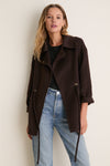 Chocolate Kam Coat